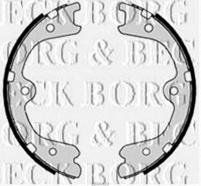 BORG & BECK bbs6424 -  Комплект тормозных колодок